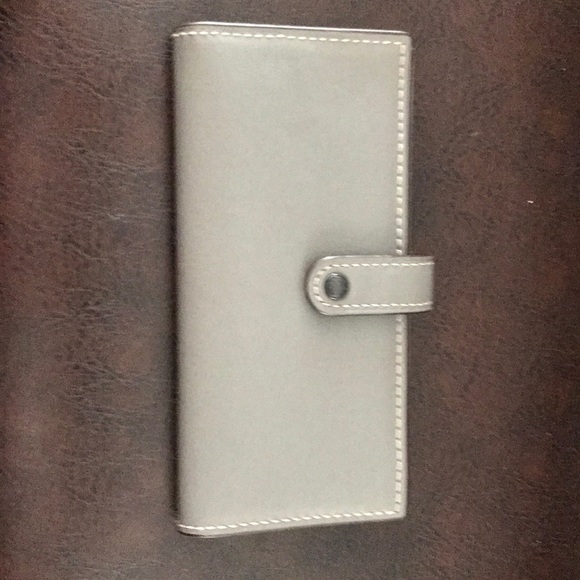 Coach Handbags - Coach grey fold women’s wallet NEW